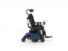 Side profile of Invacare TDX SP2 mid-wheel drive power chair with SureStep suspension