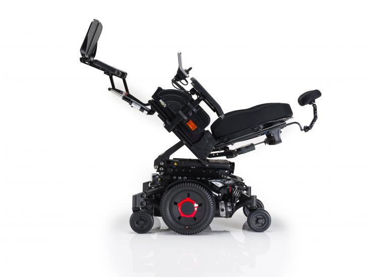 Invacare TDX SP2 NB side view in reclined position